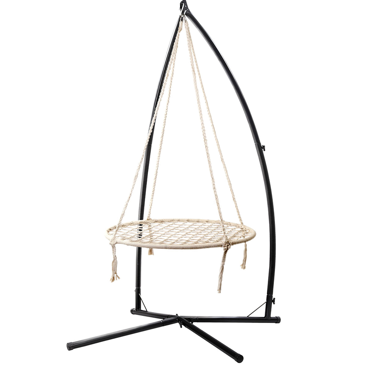 Gardeon Nest Web Hammock Chair with Steel Stand 100cm