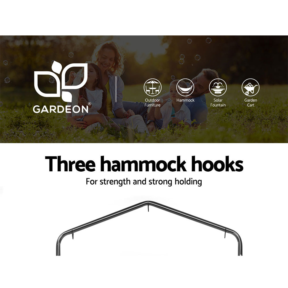 Gardeon Outdoor Hammock Chair with Stand Cream