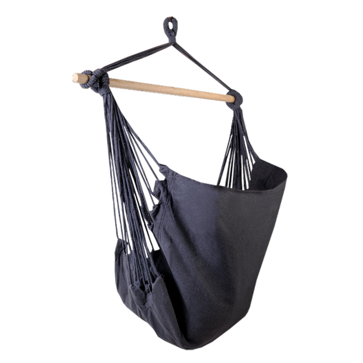 Gardeon Hanging Hammock Chair with Cushions Grey