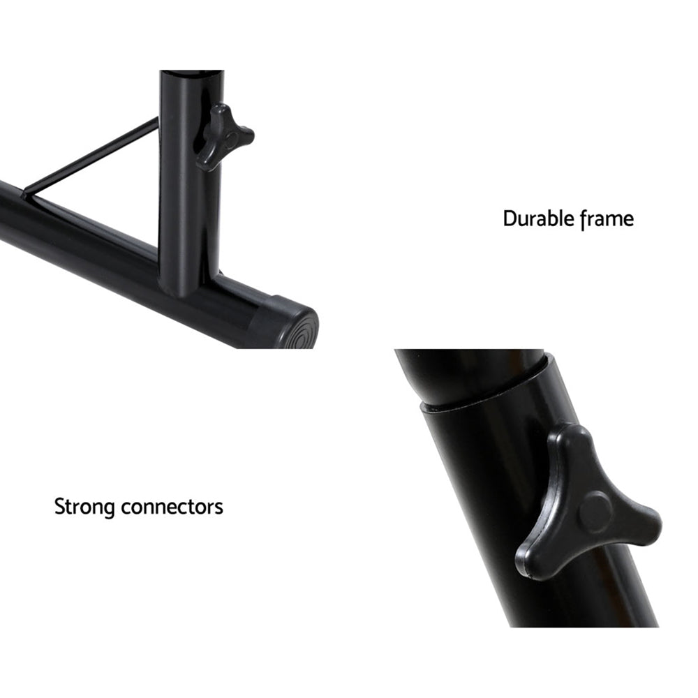 Gardeon Outdoor Hammock Chair Stand Heavy Duty Steel Black