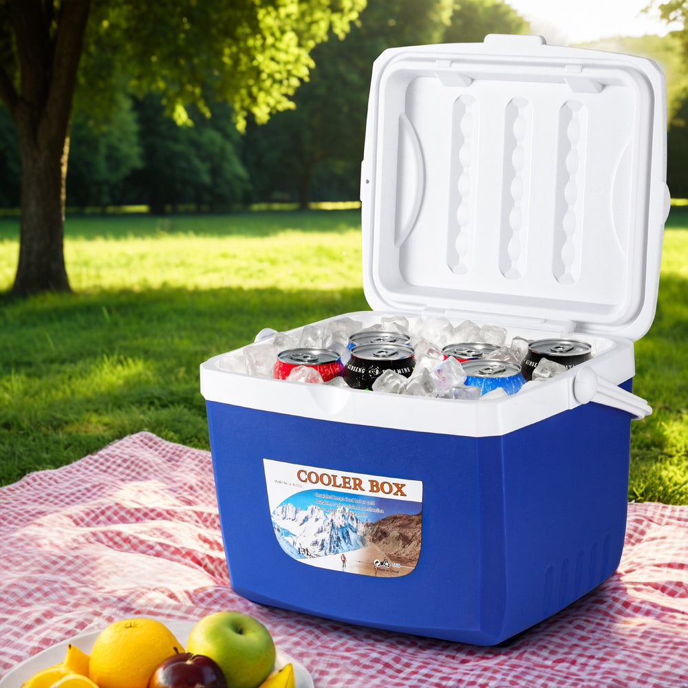 Glacio 13L Portable Camping Fridge Ice Cooler Box Blue