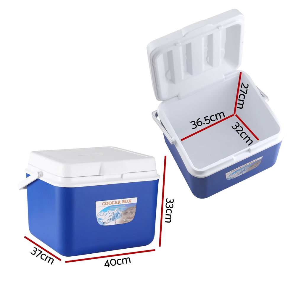 Glacio 26L Portable Ice Cooler Box Camping Fridge Blue