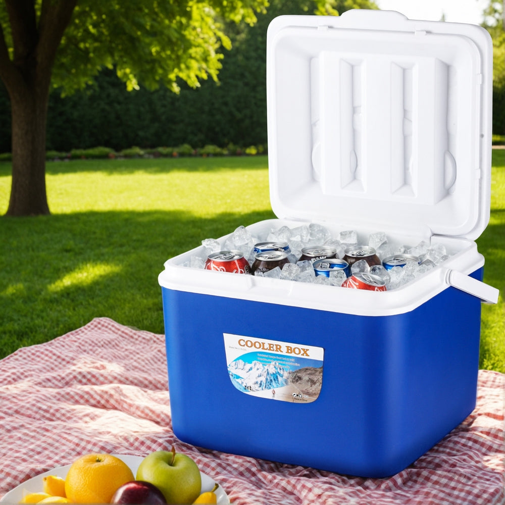 Glacio 26L Portable Ice Cooler Box Camping Fridge Blue