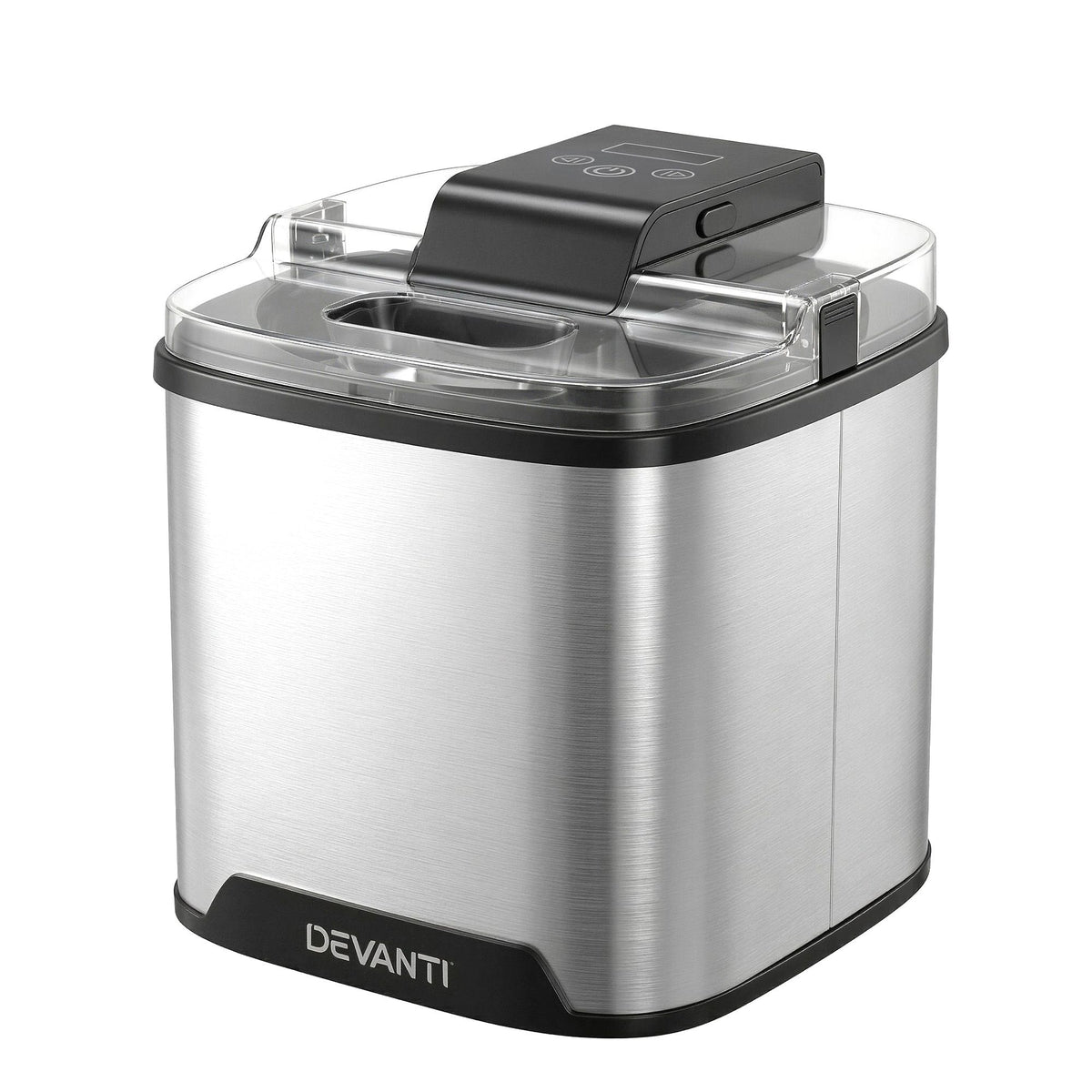 Devanti Ice Cream Maker 2L Frozen Dessert Machine Sliver