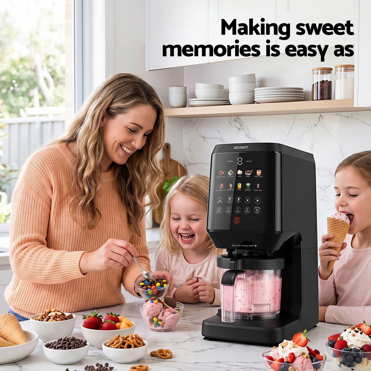 Devanti 10-in-1 Ice Cream Maker and Gelato Machine