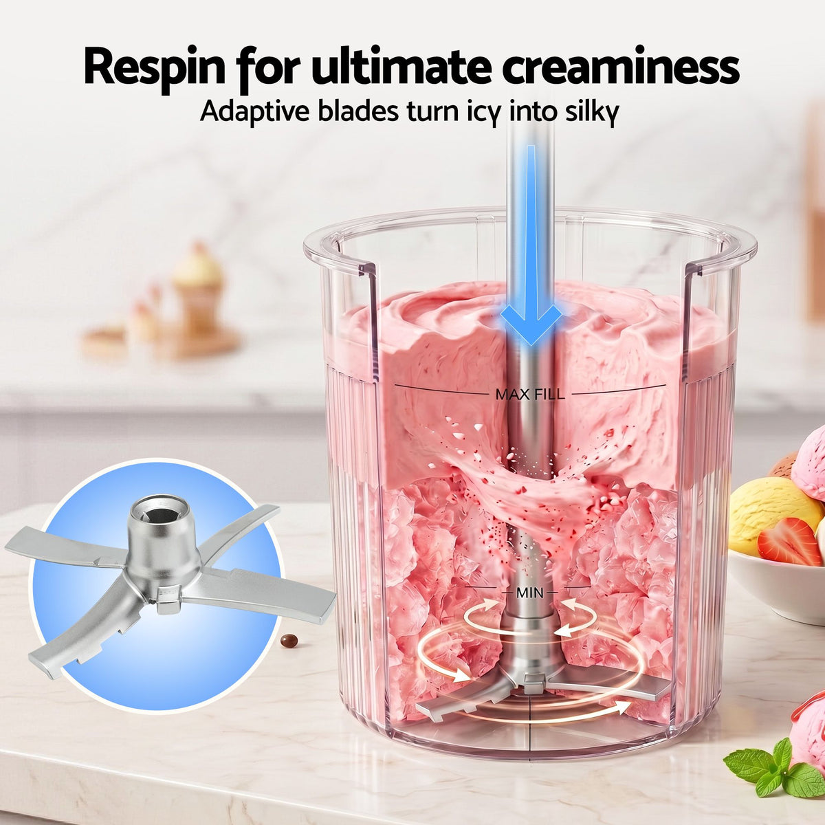 Devanti 10-in-1 Ice Cream Maker and Gelato Machine