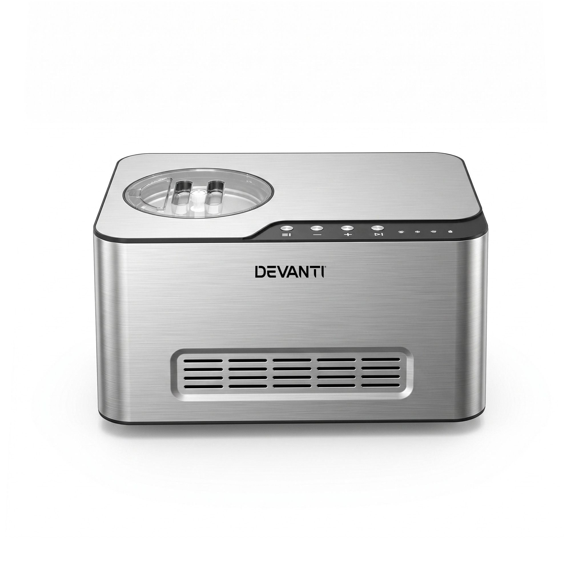 Devanti 2L 2-in-1 Ice Cream & Yogurt Maker Machine No Pre-Freezing Homemade Gelato Sorbet