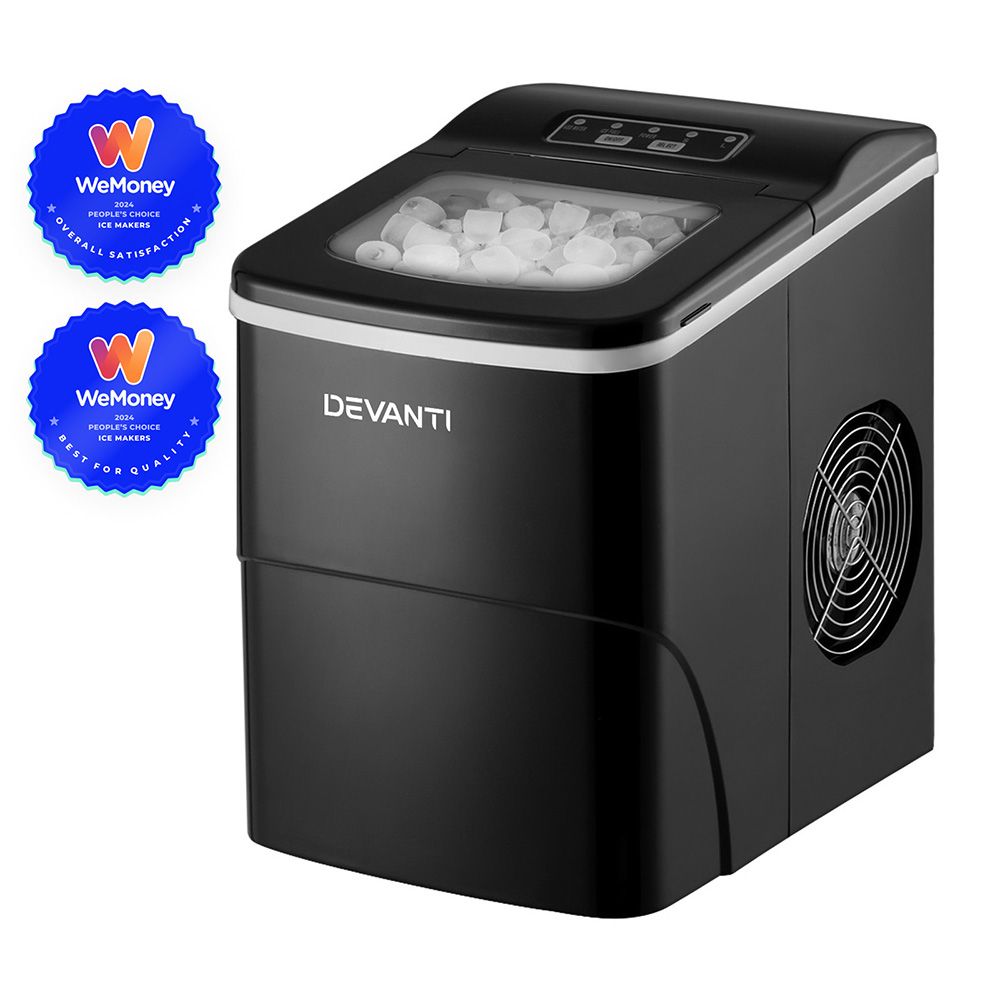 Devanti 12kg Countertop Ice Maker Machine Black