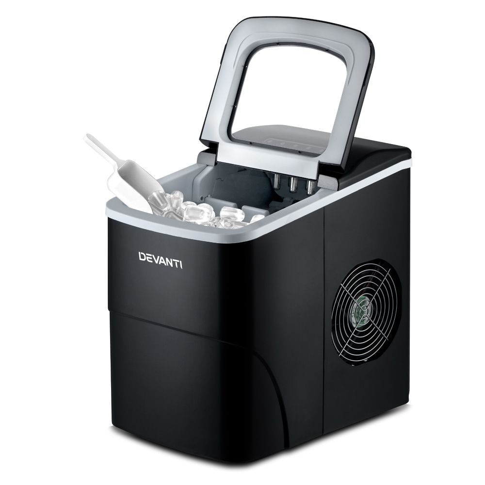 Devanti 12kg Countertop Ice Maker Machine Black