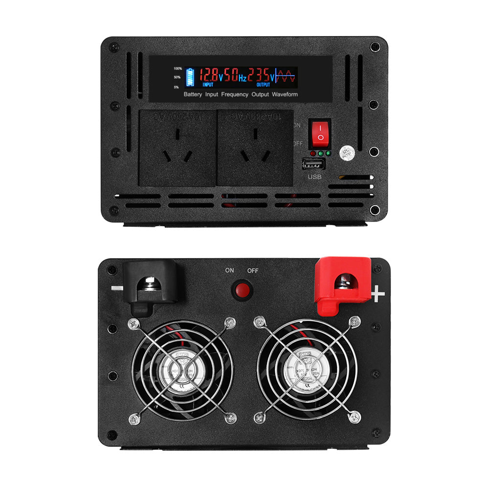 Giantz 3000W/6000W Pure Sine Wave Inverter 12V-240V Camping Caravan Boat