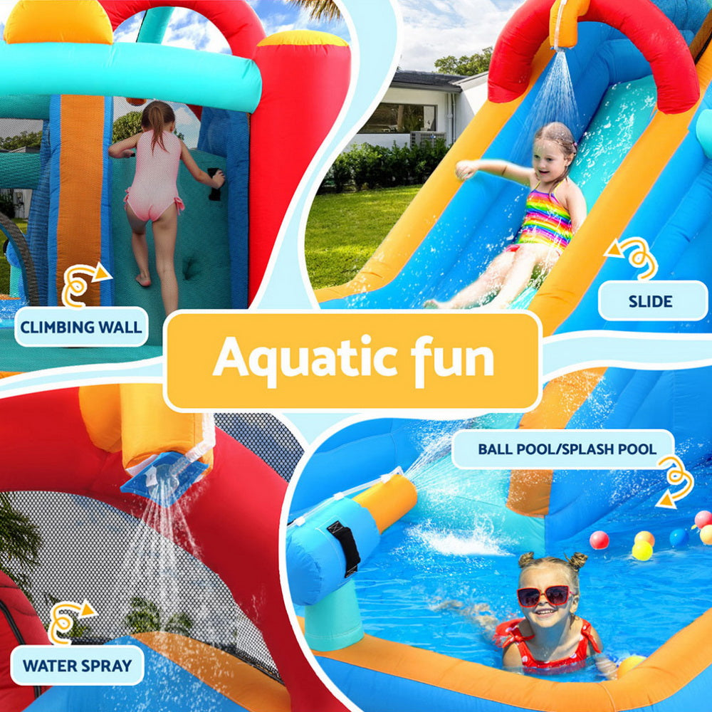 Kids Inflatable Water Park Slide Castle 615x322cm