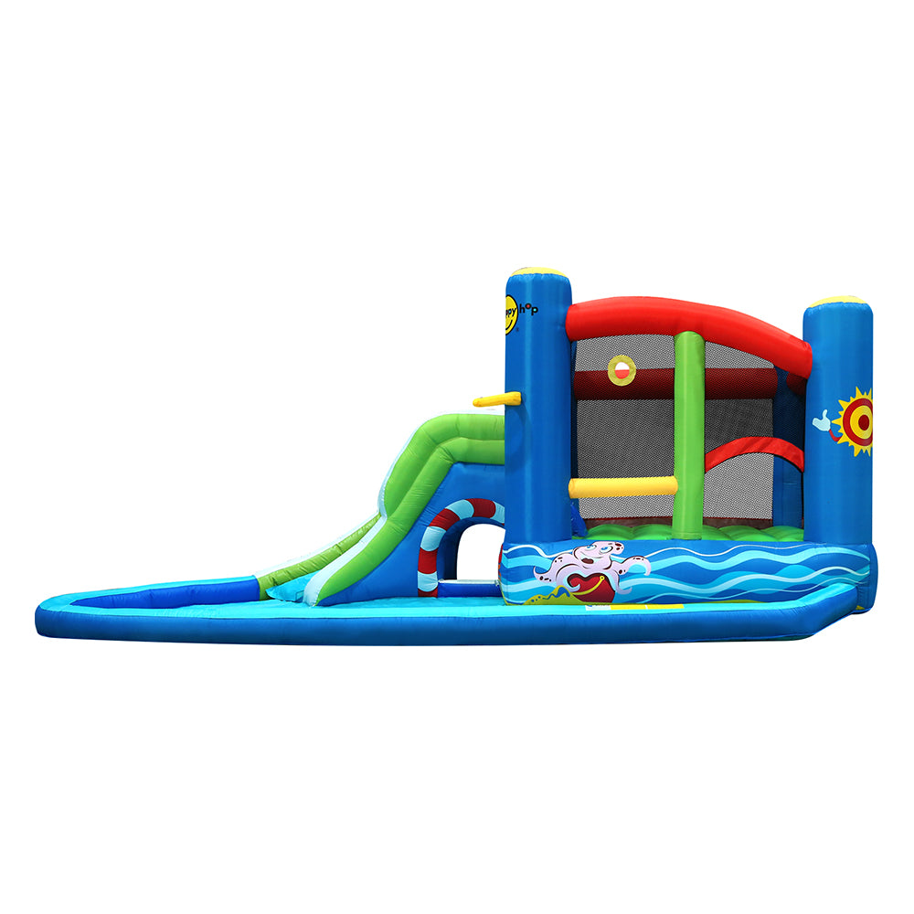 Happy Hop Kids Inflatable Water Park Slide Trampoline Castle Bouncer