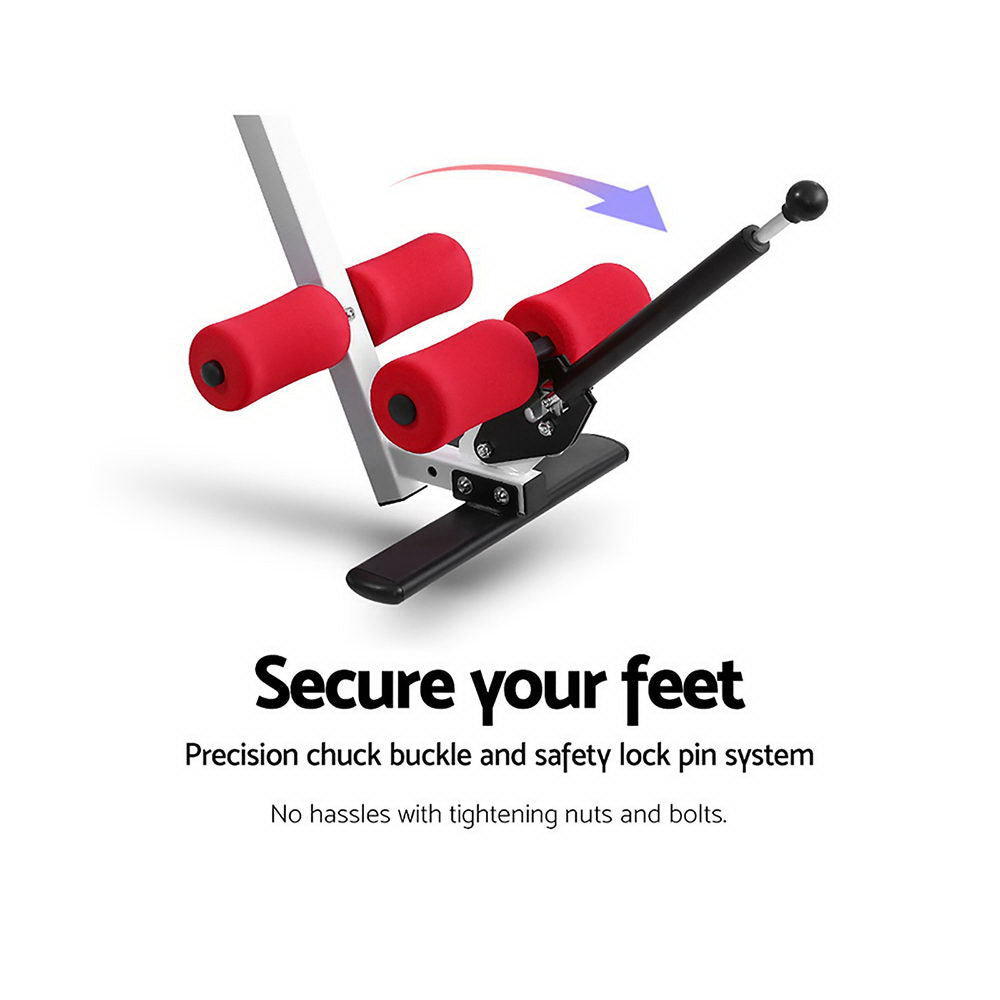 Everfit Gravity Inversion Table Back Stretcher Red