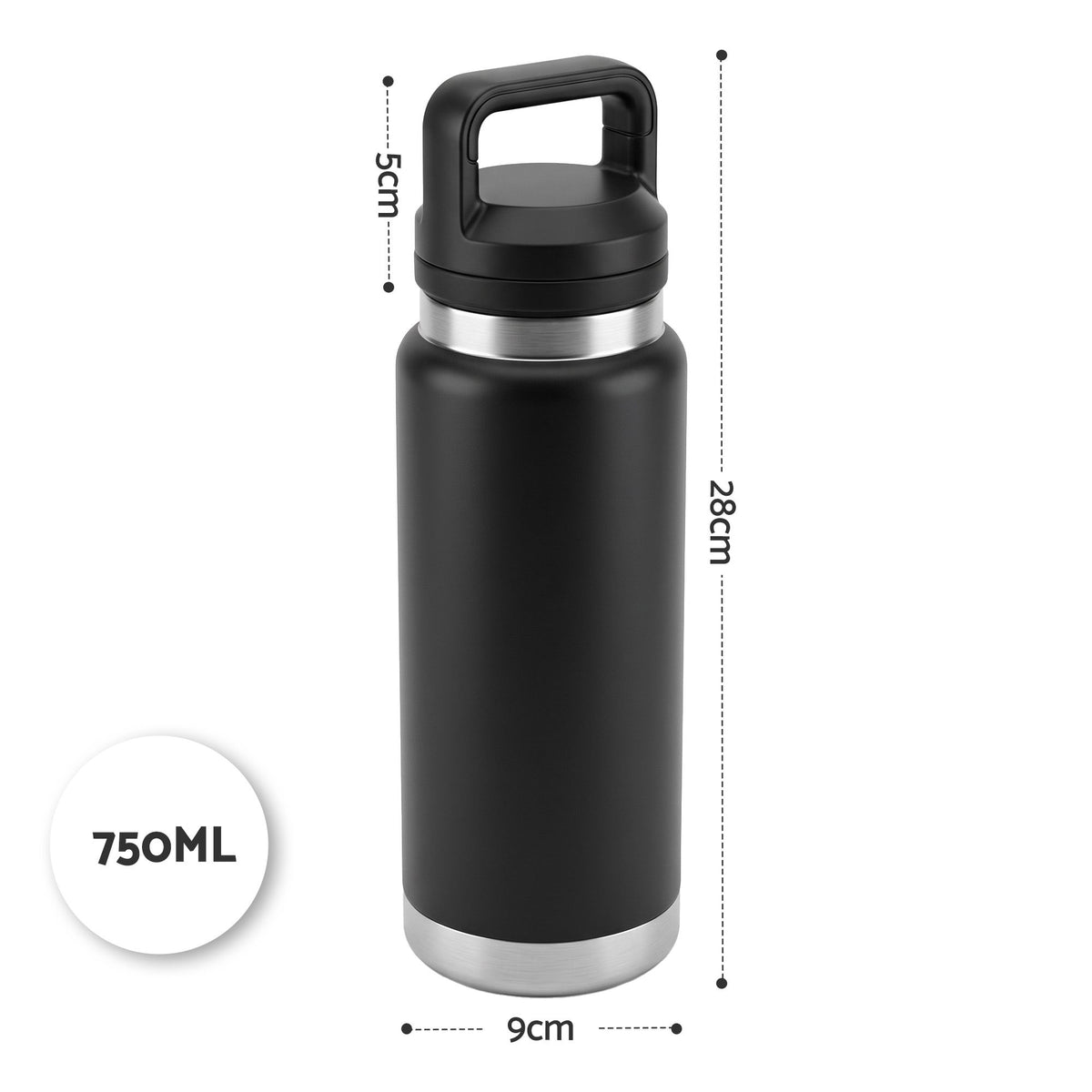 Everfit 750ML Insulated Water Bottle Stainless Steel Drink Bottle