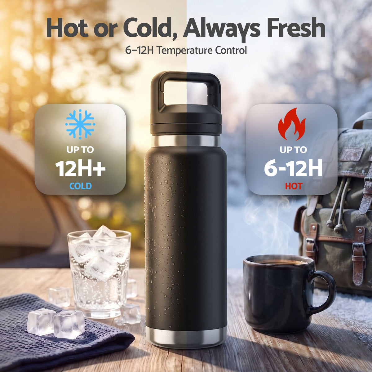 Everfit 750ML Insulated Water Bottle Stainless Steel Drink Bottle