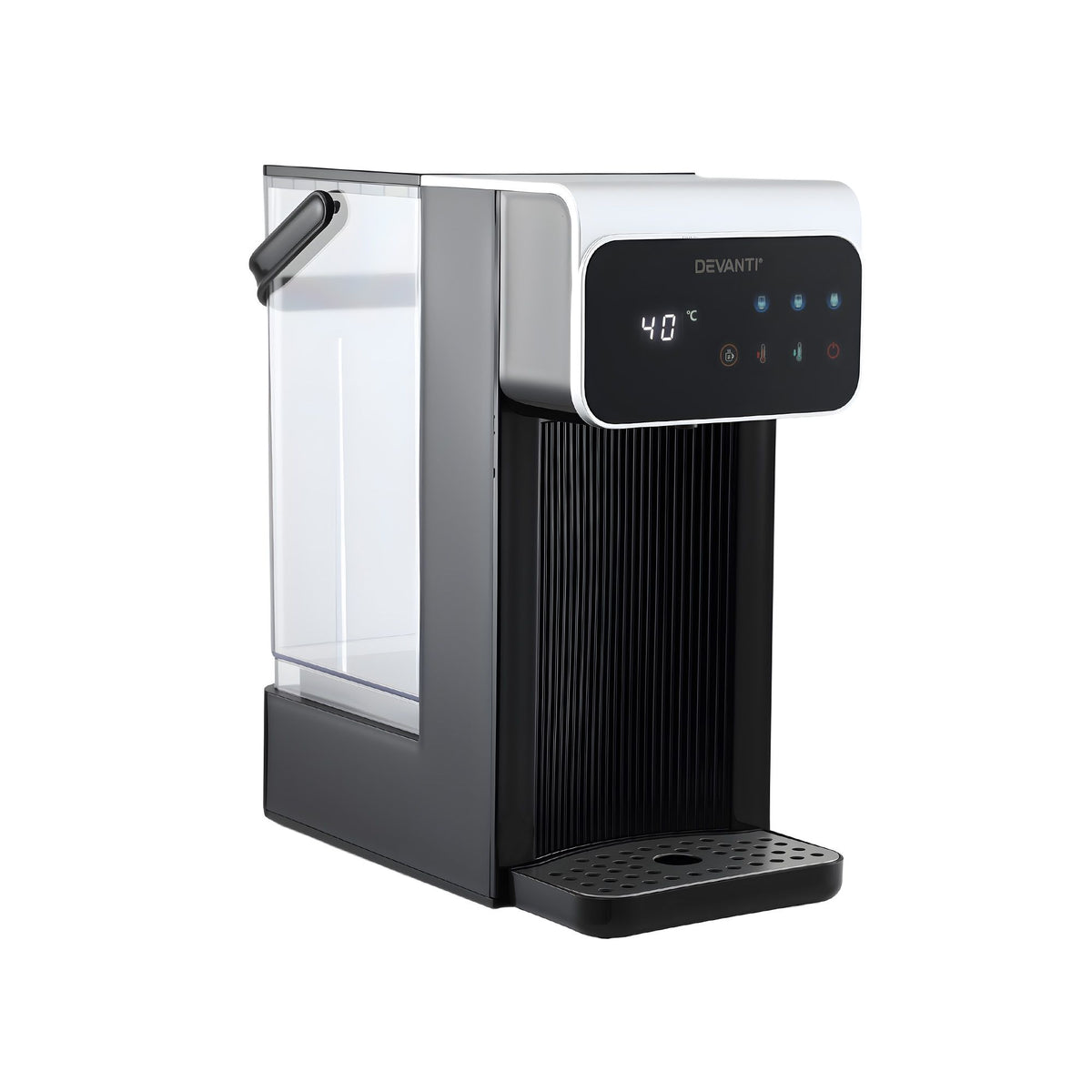 Devanti Instant Hot Water Dispenser 3L Heating Kettle 2400W Touch Control Water Black