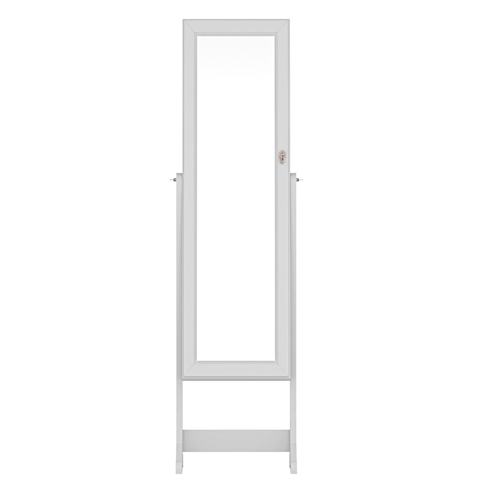 Artiss Freestanding Jewellery Cabinet Mirror LED White/Black