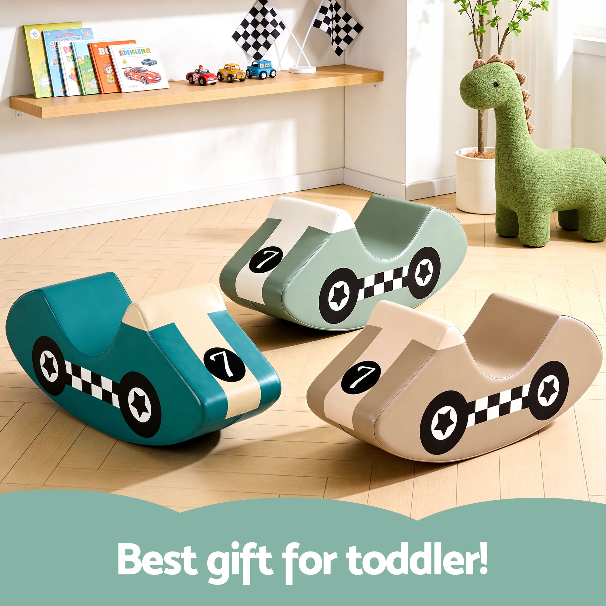 Kids Climbing Blocks 3Pcs Foam Toddler Playset Soft Indoor Climbing Toy Rocker