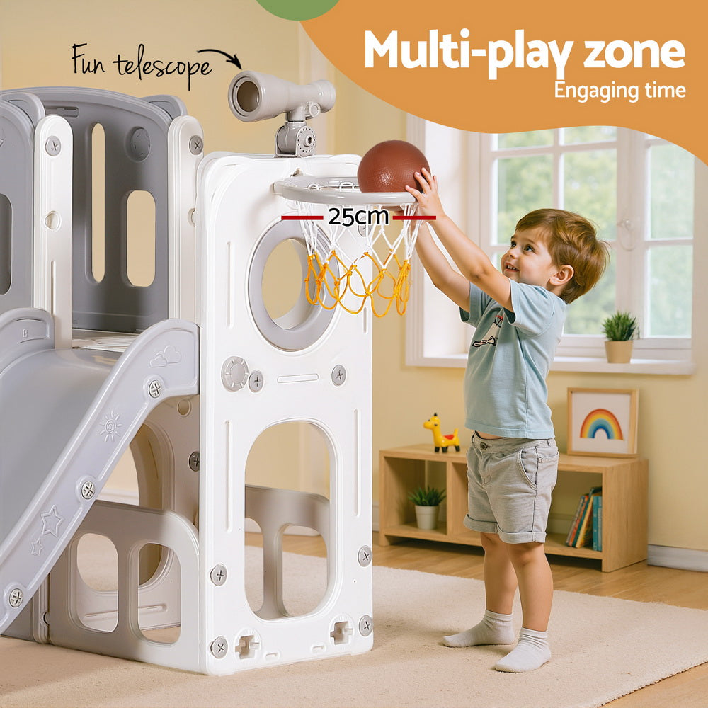 Keezi Kids 3-in-1 Outdoor Slide Swing Set Play Centre