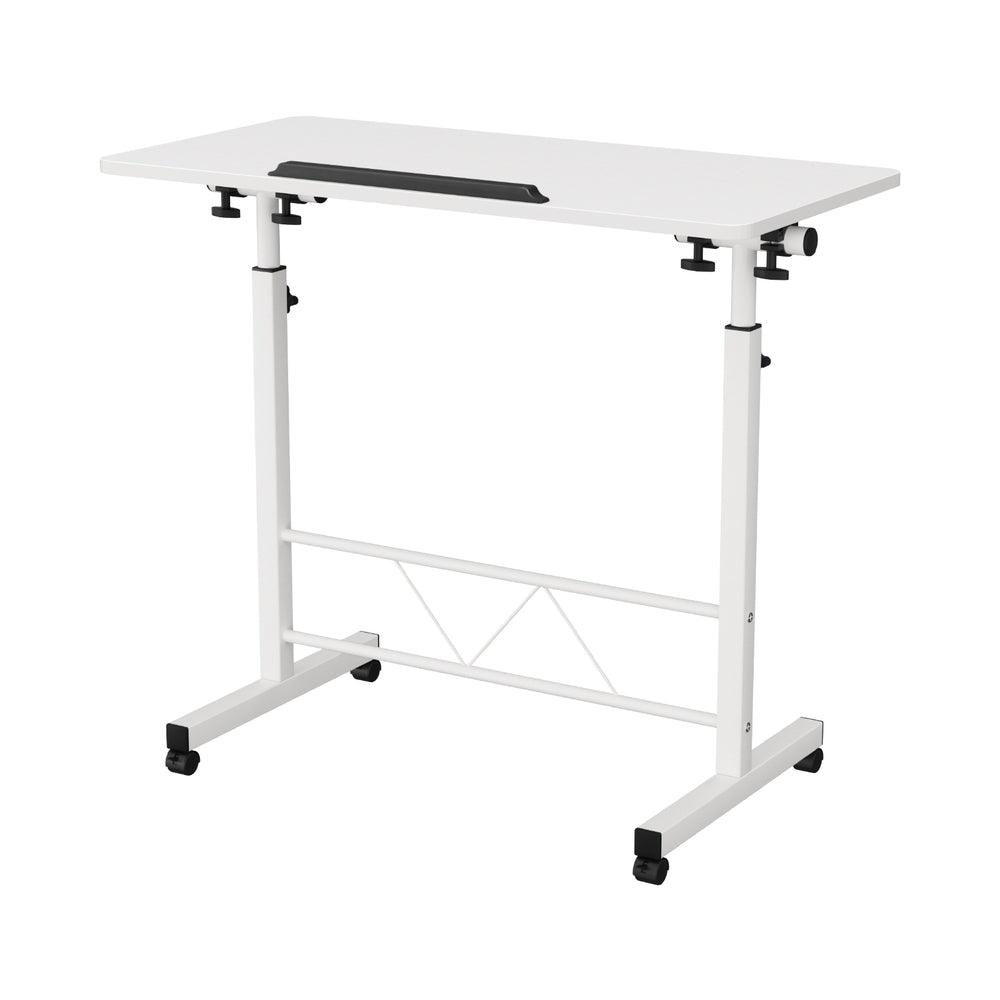 Adjustable 80CM Laptop Desk Table White