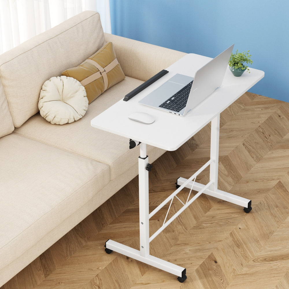 Adjustable 80CM Laptop Desk Table White