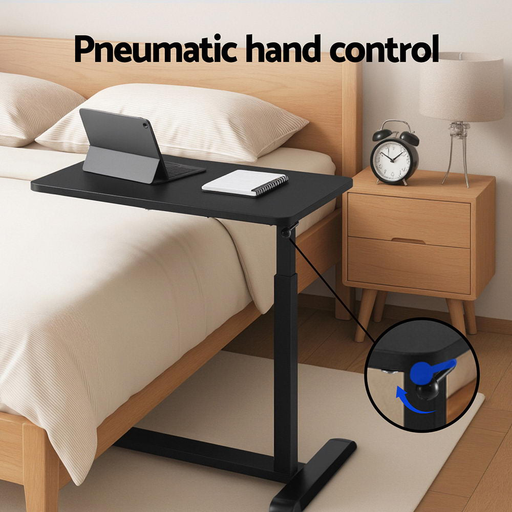 Mobile Workstation 70CM Laptop Desk Height Adjustable Black