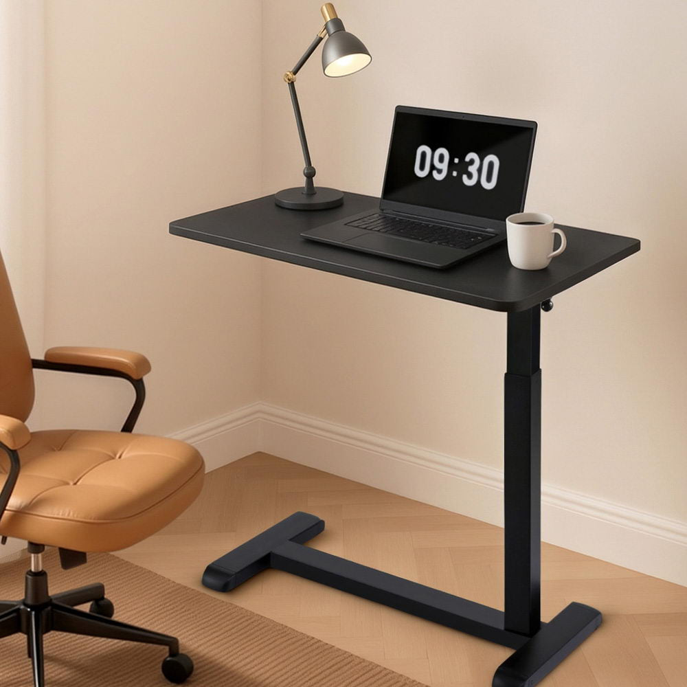 Mobile Workstation 70CM Laptop Desk Height Adjustable Black
