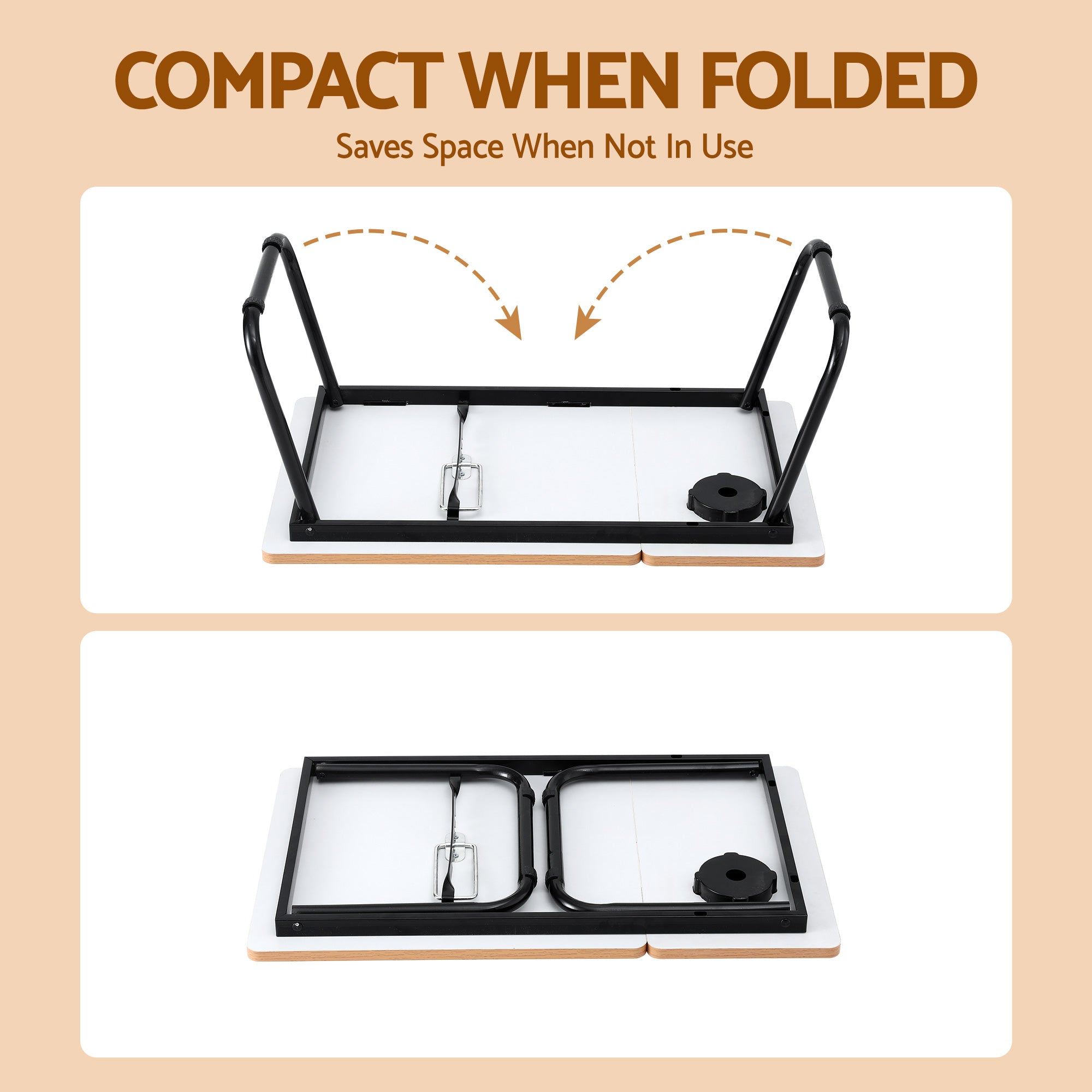 Artiss Laptop Desk Bed Table Foldable Portable Desktop Oak