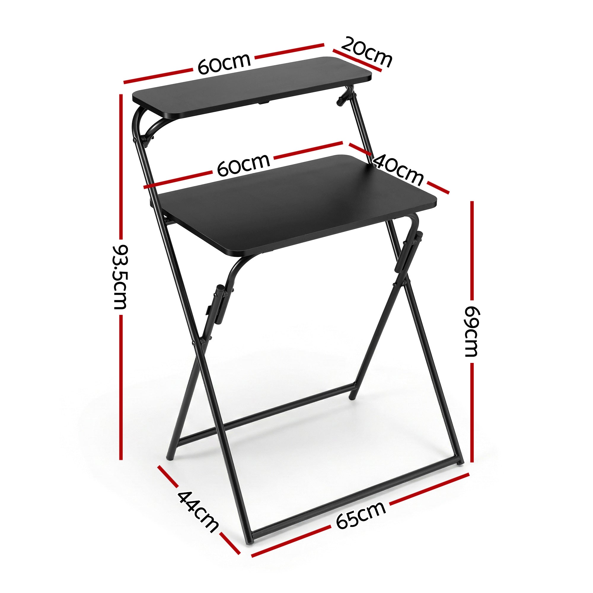 Artiss Laptop Desk Foldable Study Desk Home Office Black