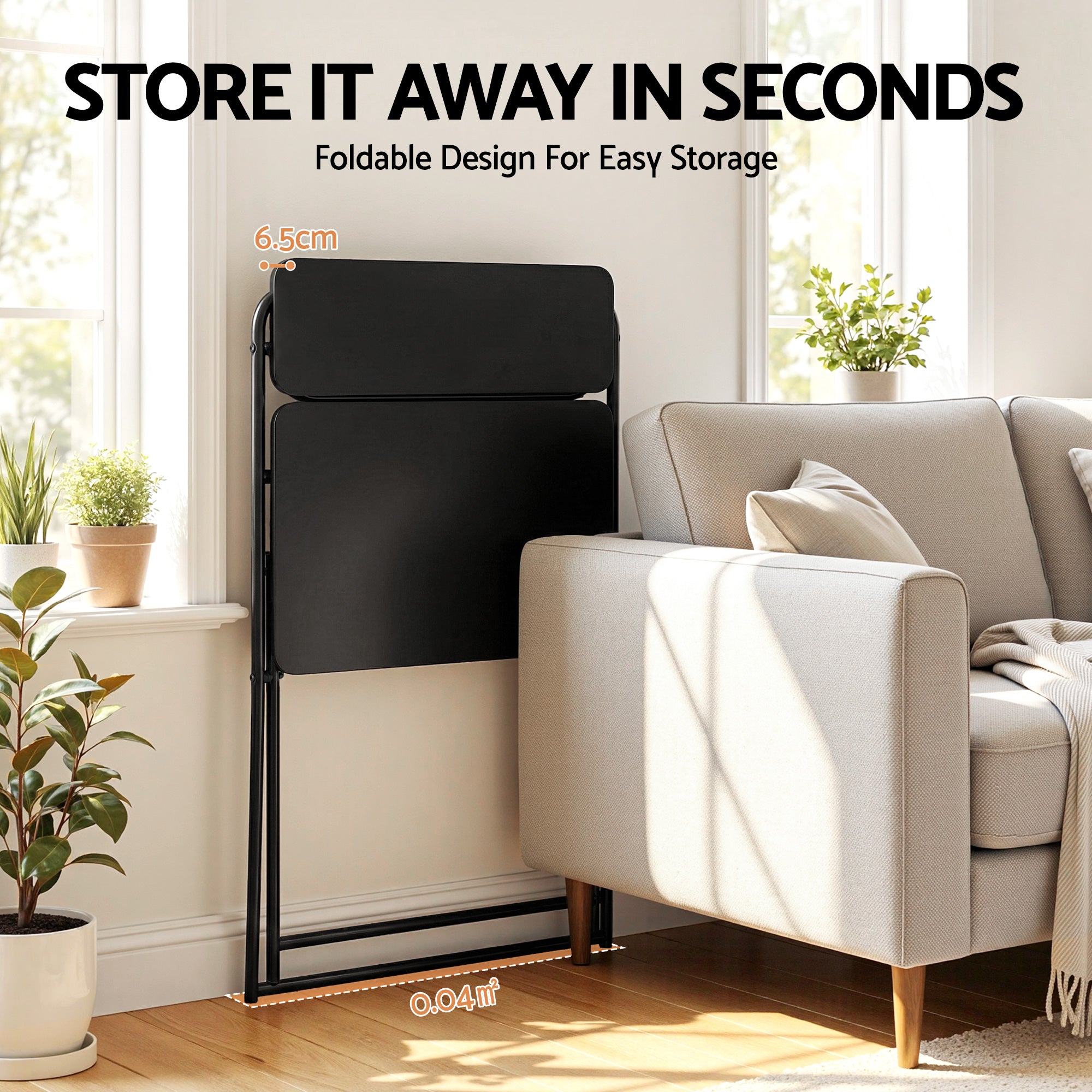 Artiss Laptop Desk Foldable Study Desk Home Office Black