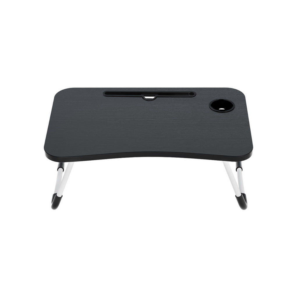 Artiss Foldable Laptop Desk Black Adjustable Portable Lap Tray