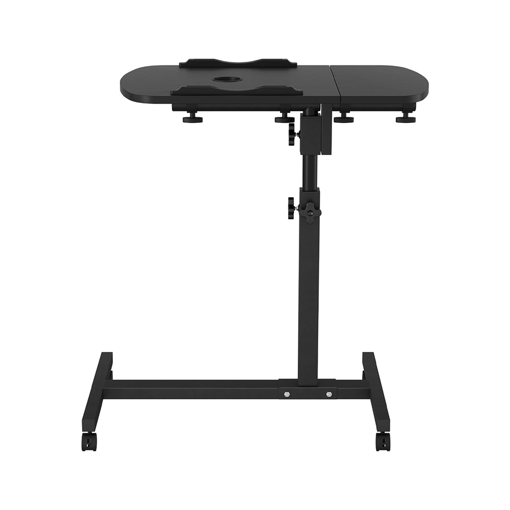 Artiss 60cm Laptop Desk Rotating Adjustable Stand USB Cooler Black
