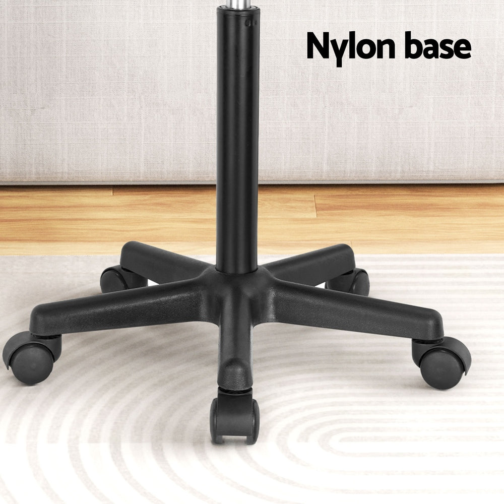 Artiss 60cm Portable Laptop Desk Height Adjustable Black Caster Wheels