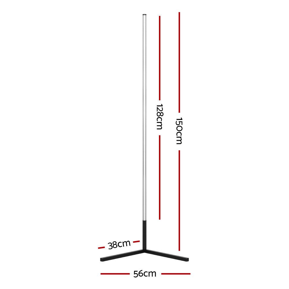 RGB LED Floor Lamp 150CM Remote Control Gaming Room