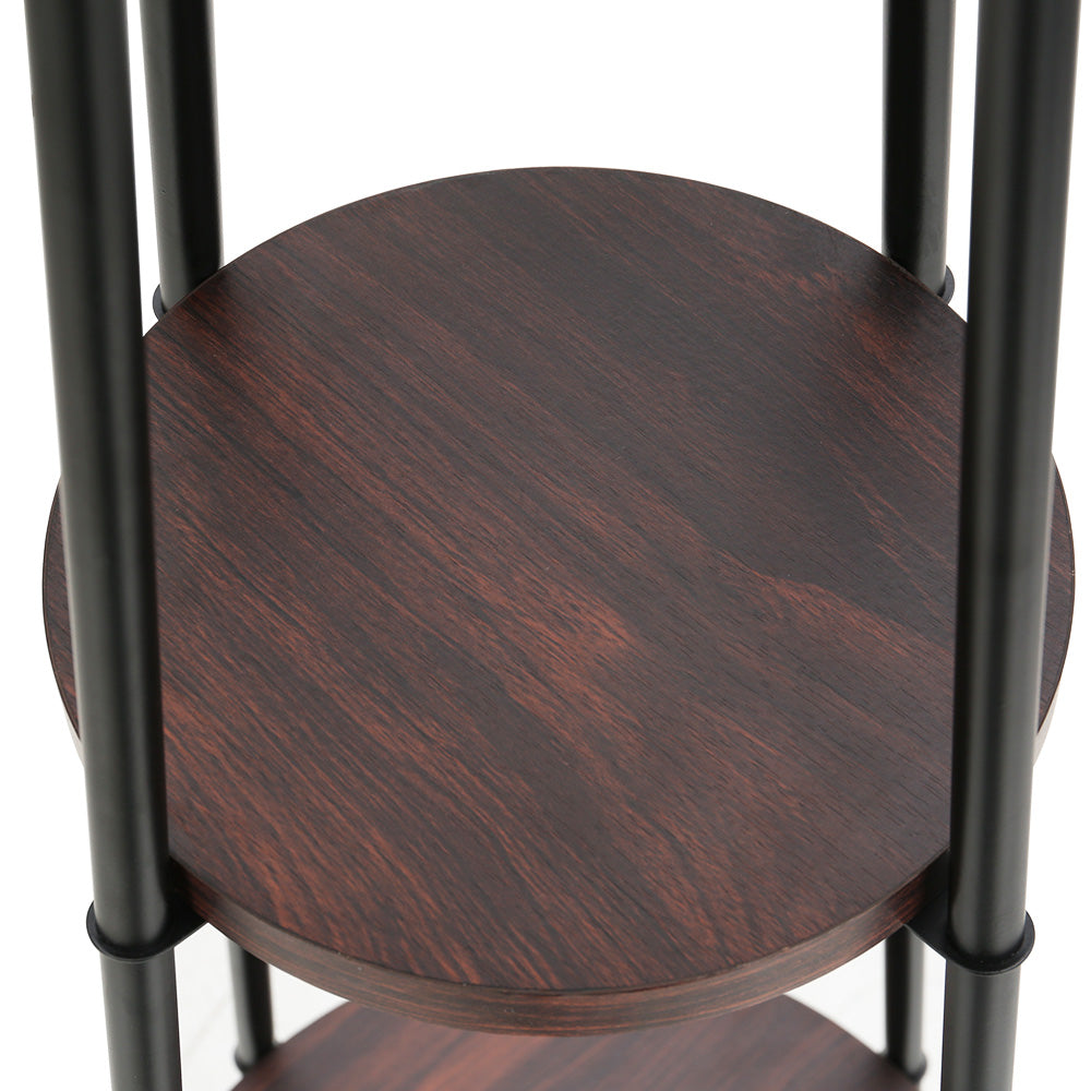 Artiss Black Shelf Floor Lamp LED Light Stand