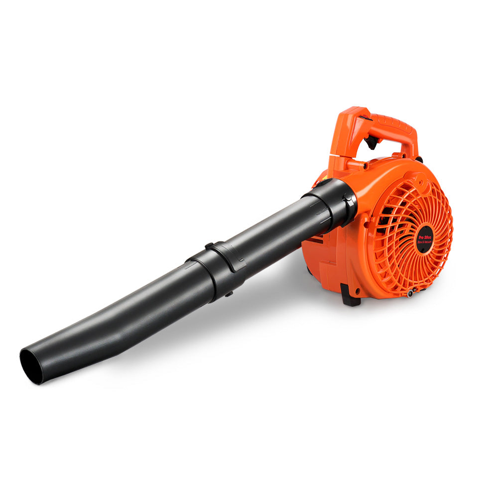 Giantz 2-in-1 Petrol Leaf Blower Vacuum 25.4cc Orange