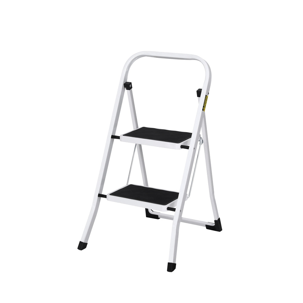 Giantz 2 Step Ladder Multi-Purpose Folding Steel Light Weight Platform