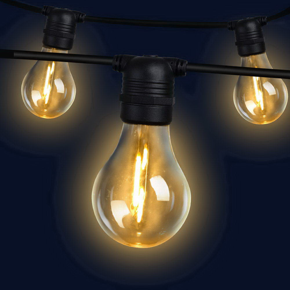 LED Festoon String Lights 23m Outdoor Christmas Decorations