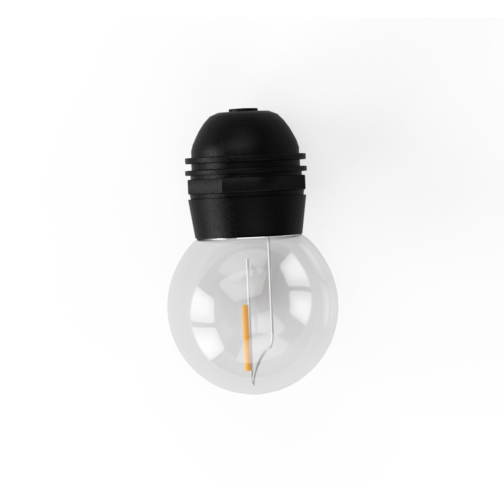 23m Solar Festoon String Lights LED Outdoor Warm White