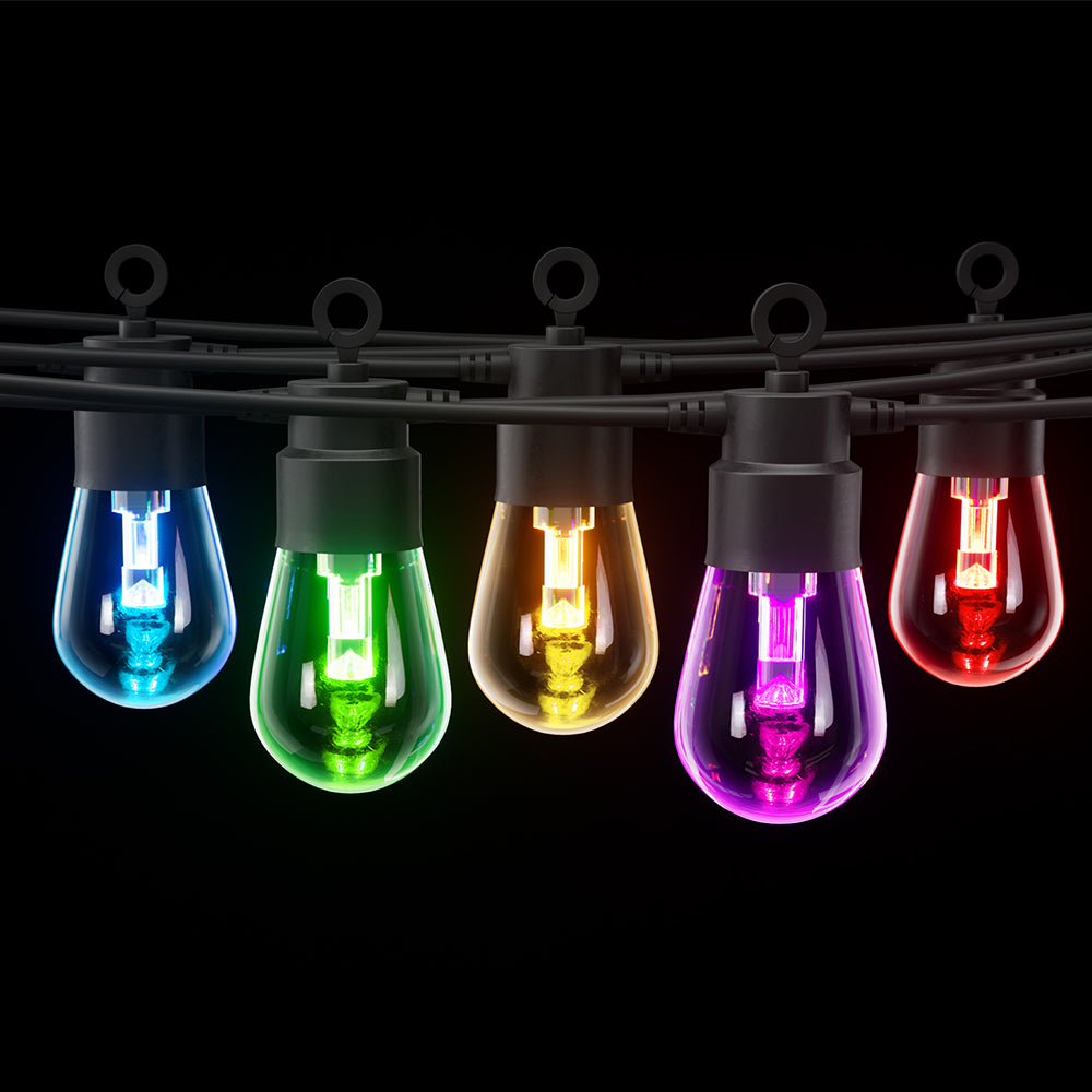 Gardeon 8m RGB Smart Outdoor LED Festoon String Lights Waterproof WiFi APP Control