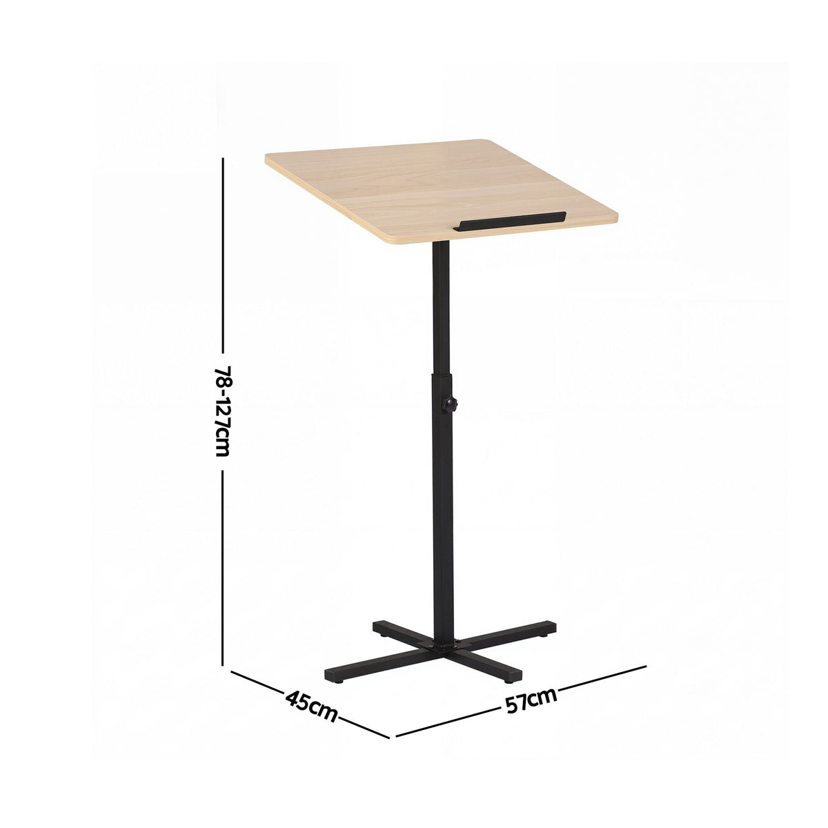 Artiss Floor Podium Stand 78-127CM Height Adjustable Desk