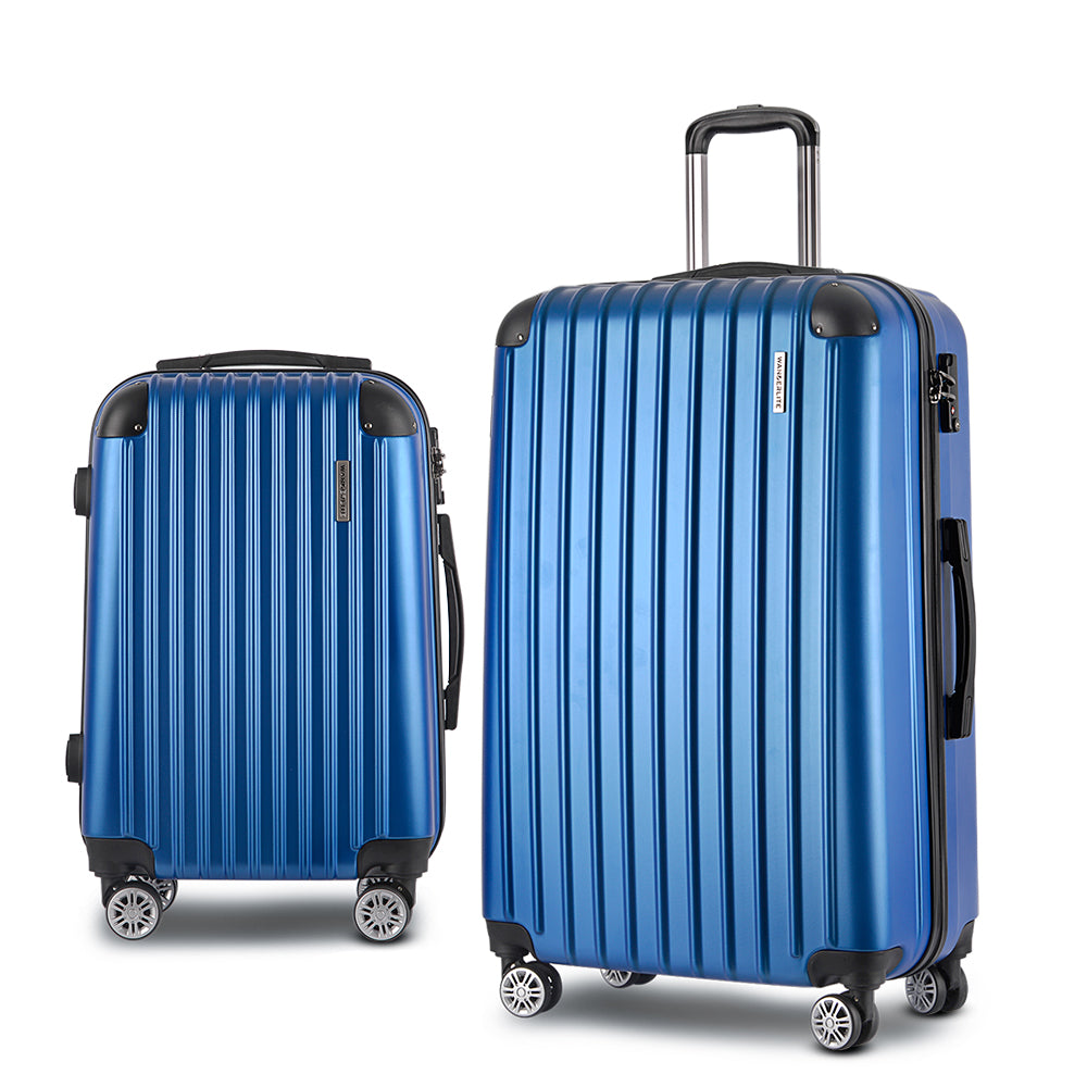 Wanderlite 2-Piece Luggage Set 20-28" Hard Shell Blue