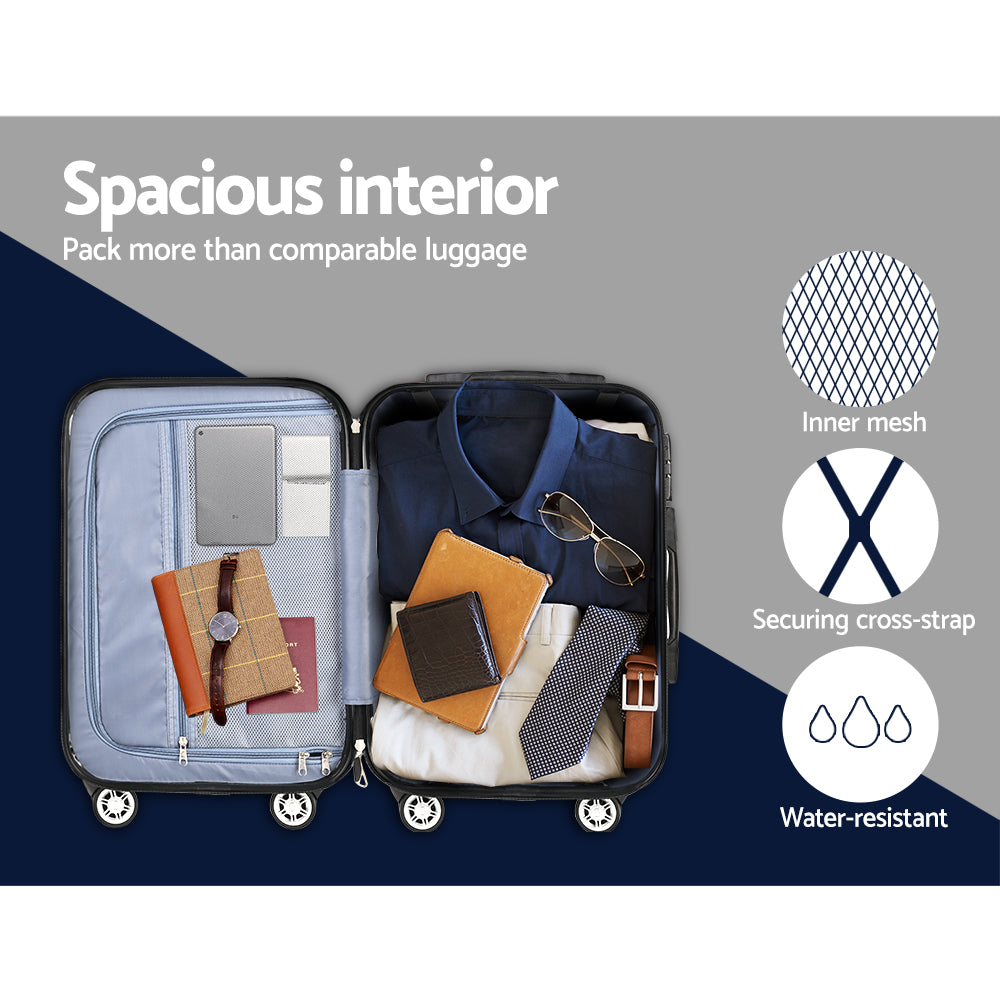 Wanderlite 2-Piece Luggage Set 20-28" Hard Shell Blue