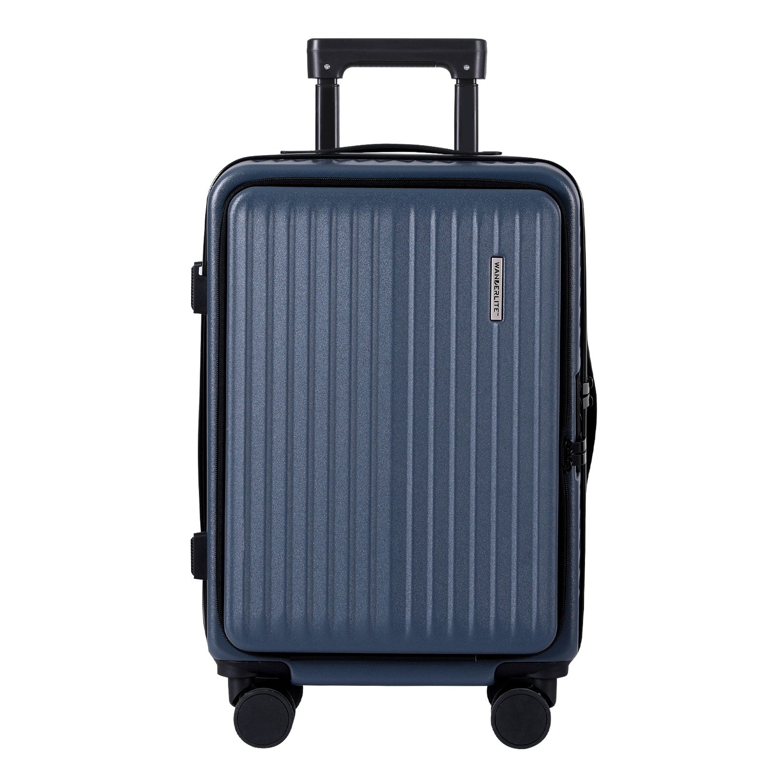 Wanderlite 20" Carry-On Luggage Dual TSA Navy