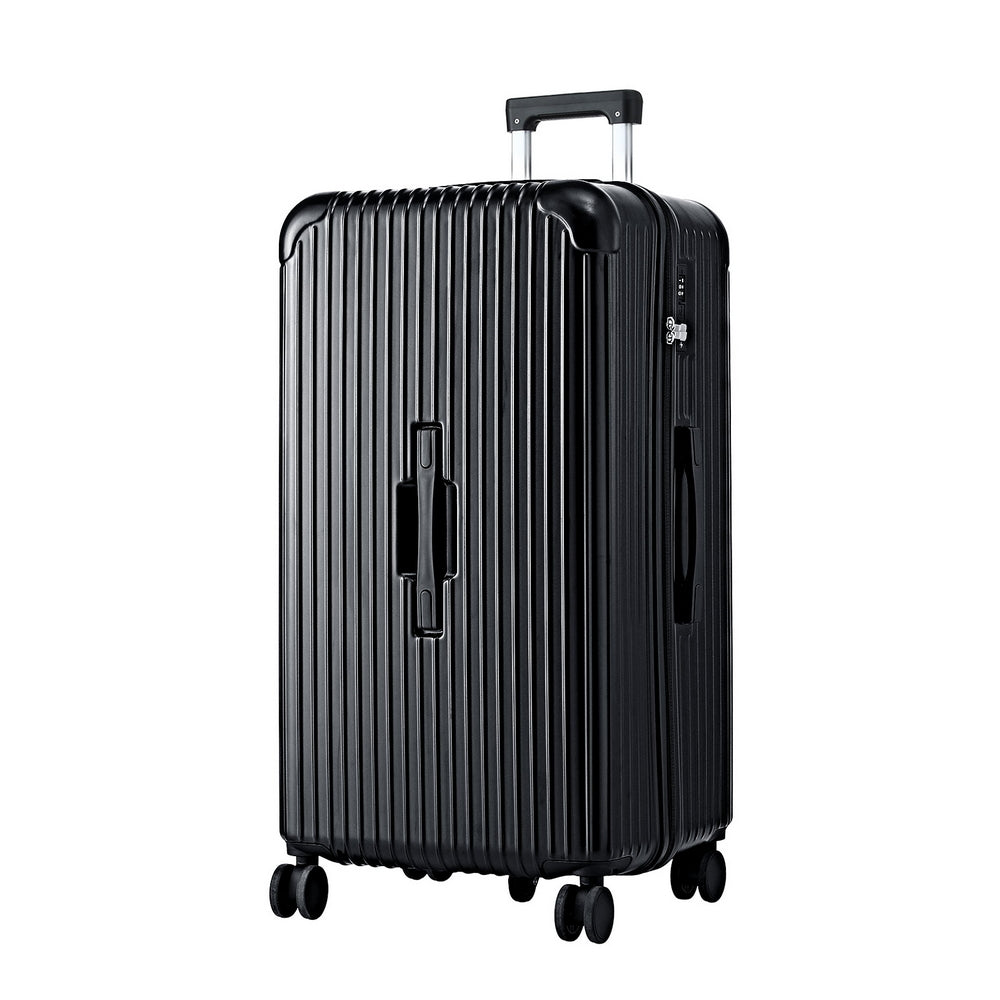 Wanderlite 32" Trunk Luggage 5-Wheel Type-C Port TSA Black