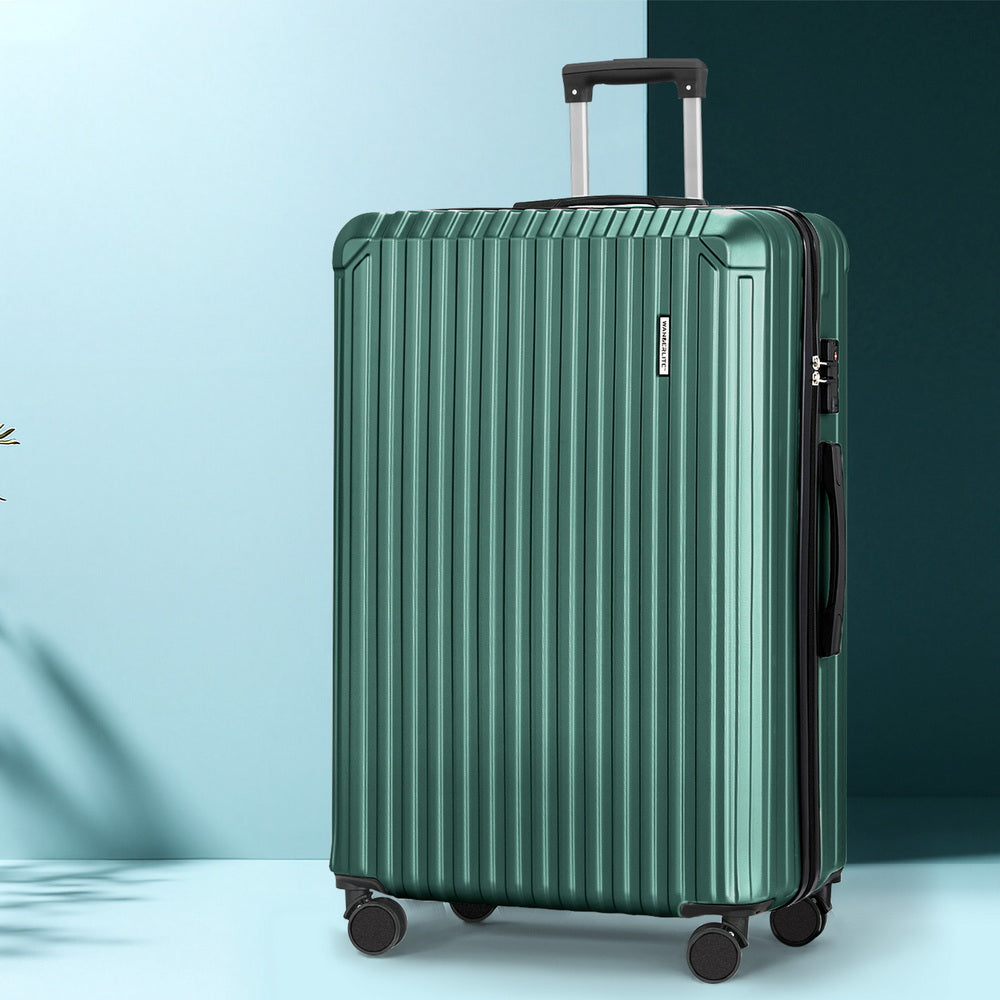 Wanderlite 28" Hard Case Luggage TSA Lock Green