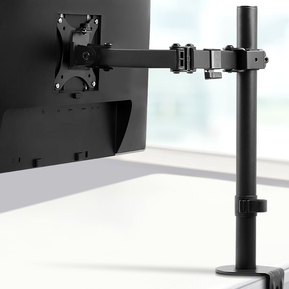 Artiss Adjustable Single Monitor Arm Desk Mount Black