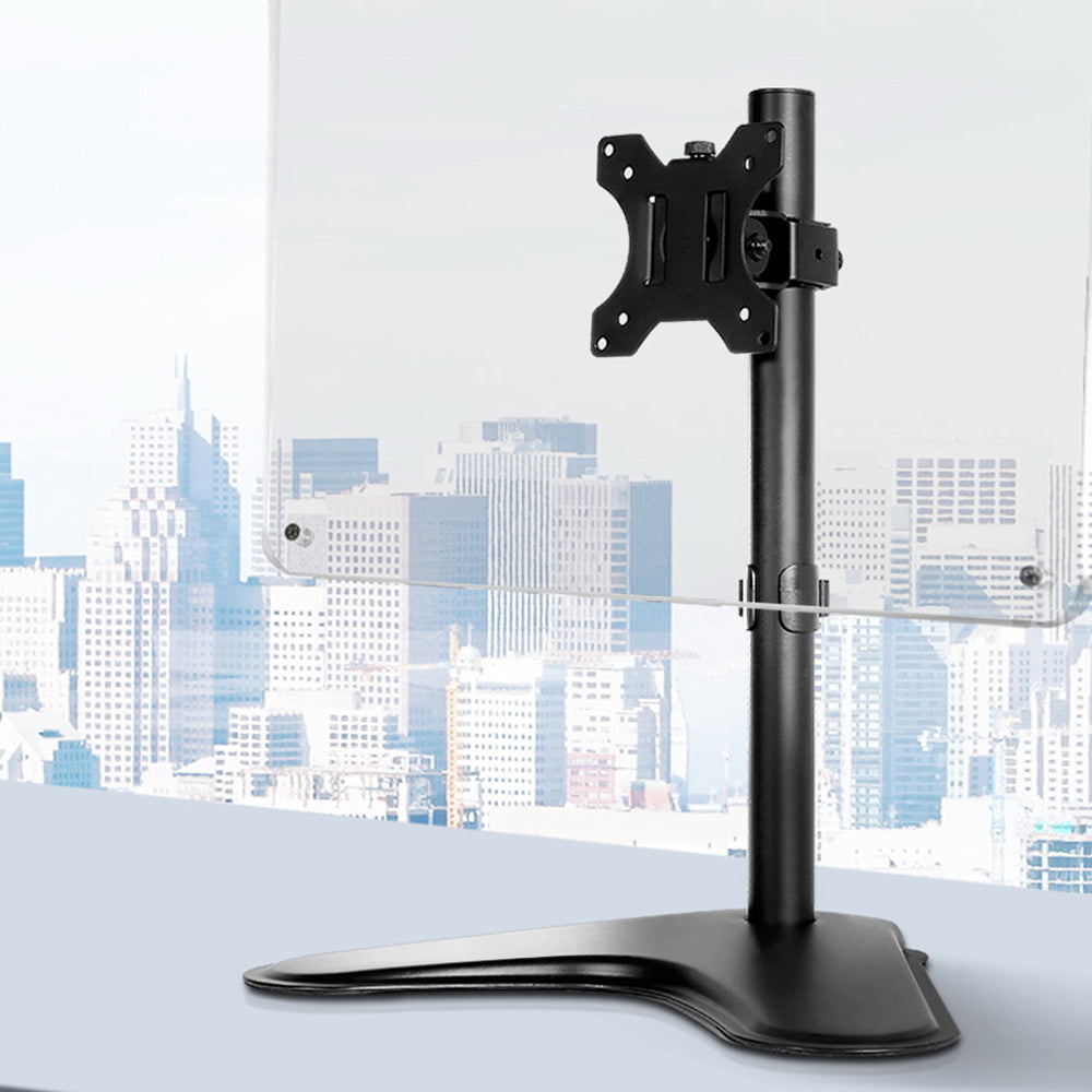 Artiss Single Monitor Arm Freestanding Adjustable Black