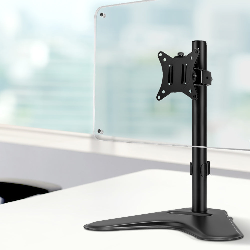 Artiss Single Monitor Arm Freestanding Adjustable Black