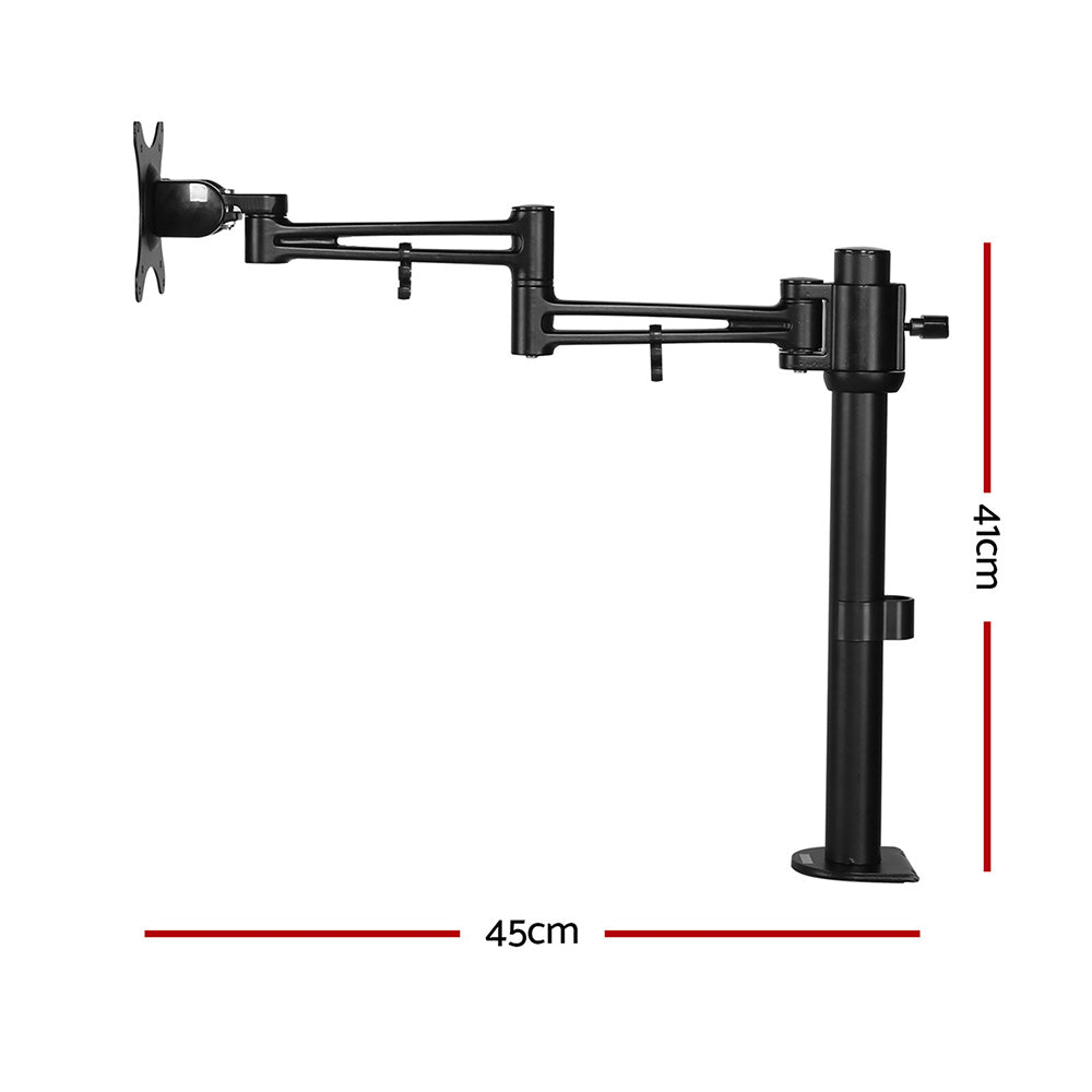 Artiss Single Monitor Arm Desk Mount Adjustable Black